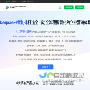 亿高智能 - 中国领先的AI数字人短视频创作平台 ｜ 亿高智能提供高效快捷的创作方式